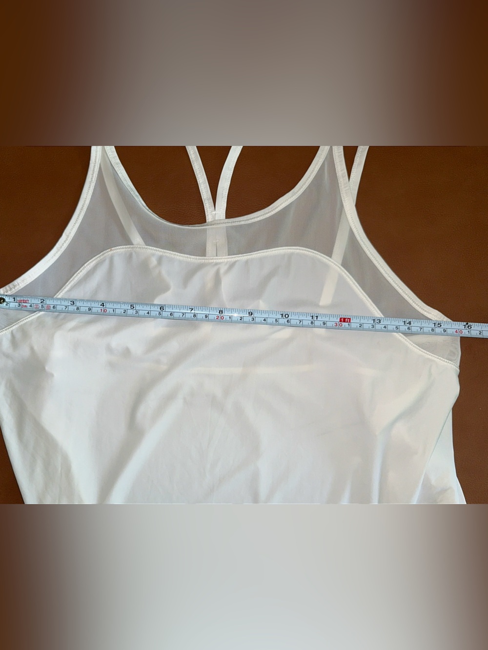 Pristine excellent Lululemon anew singlet in white Size: 6 - Picture 9 of 10